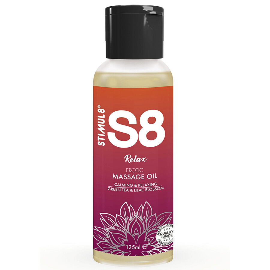 Stimul8-S8 Relax Olio da Massaggio Tè Verde 125 ml 1 Stimul8-S8 Relax Olio da Massaggio Tè Verde 125 ml · Massaggio erotico