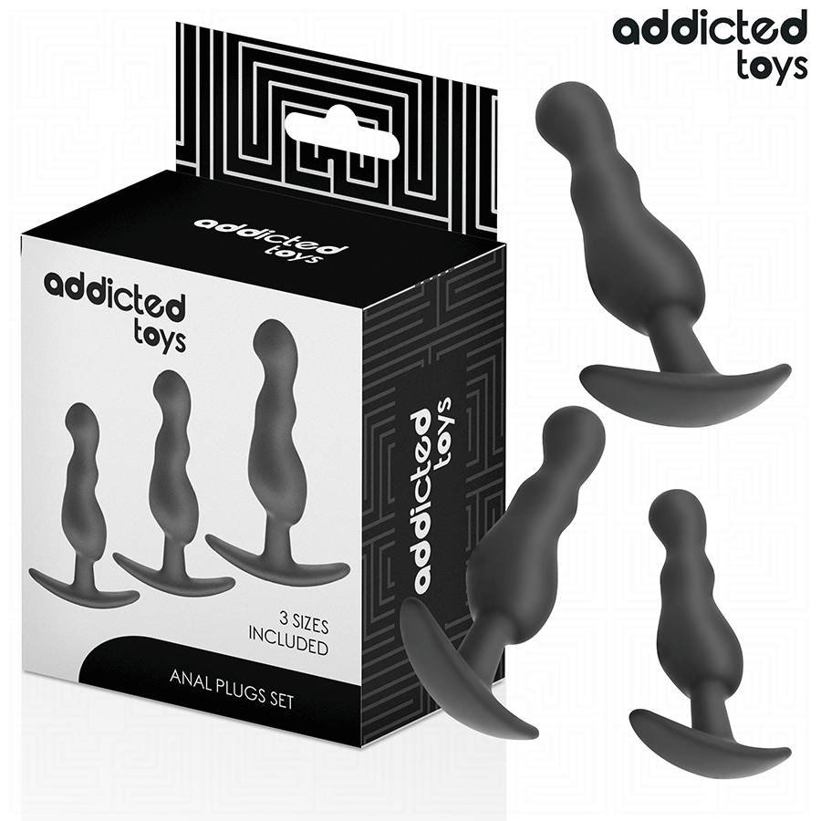 Addicted Toys-Set di 3 Plug anale in Silicone Model 1 2 Addicted Toys-Set di 3 Plug anale in Silicone Model 1 · Giocattoli anali (imaginea 2)