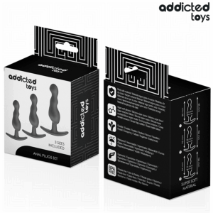 Addicted Toys-Set di 3 Plug anale in Silicone Model 1 · Giocattoli anali (imaginea 7)