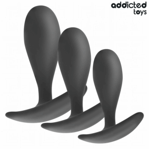 Addicted Toys-Set di 3 Plug anale in Silicone Model 2