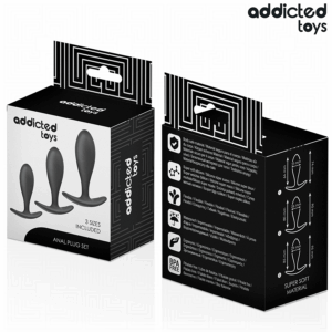 Addicted Toys-Set di 3 Plug anale in Silicone Model 2 · Giocattoli anali (imaginea 7)