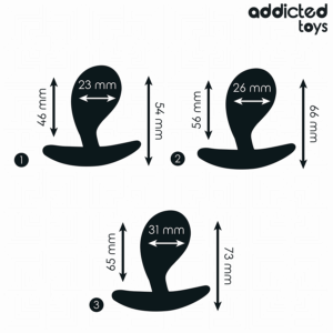 Addicted Toys-Set di 3 Plug anale in Silicone Model 3 11 Addicted Toys-Set di 3 Plug anale in Silicone Model 3 · Giocattoli anali (imaginea 4)