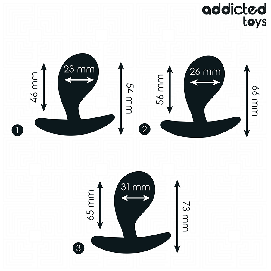 Addicted Toys-Set di 3 Plug anale in Silicone Model 3 4 Addicted Toys-Set di 3 Plug anale in Silicone Model 3 · Giocattoli anali (imaginea 4)