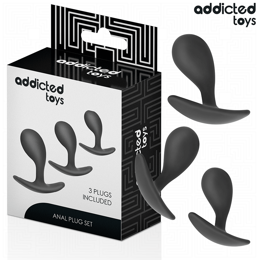 Addicted Toys-Set di 3 Plug anale in Silicone Model 3 2 Addicted Toys-Set di 3 Plug anale in Silicone Model 3 · Giocattoli anali (imaginea 2)