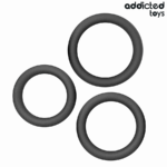 Addicted Toys-Set de Inele Plate din Silicon · Jucarii Anale
