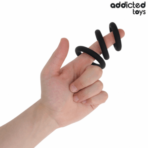 Addicted Toys-Set di anelli in silicone Modello 1 9 Addicted Toys-Set di anelli in silicone Modello 1 · Anelli & Guaine per pene (imaginea 3)