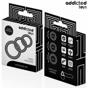 Addicted Toys-Set di anelli in silicone Modello 1 12 Addicted Toys-Set di anelli in silicone Modello 1 · Anelli & Guaine per pene (imaginea 6)