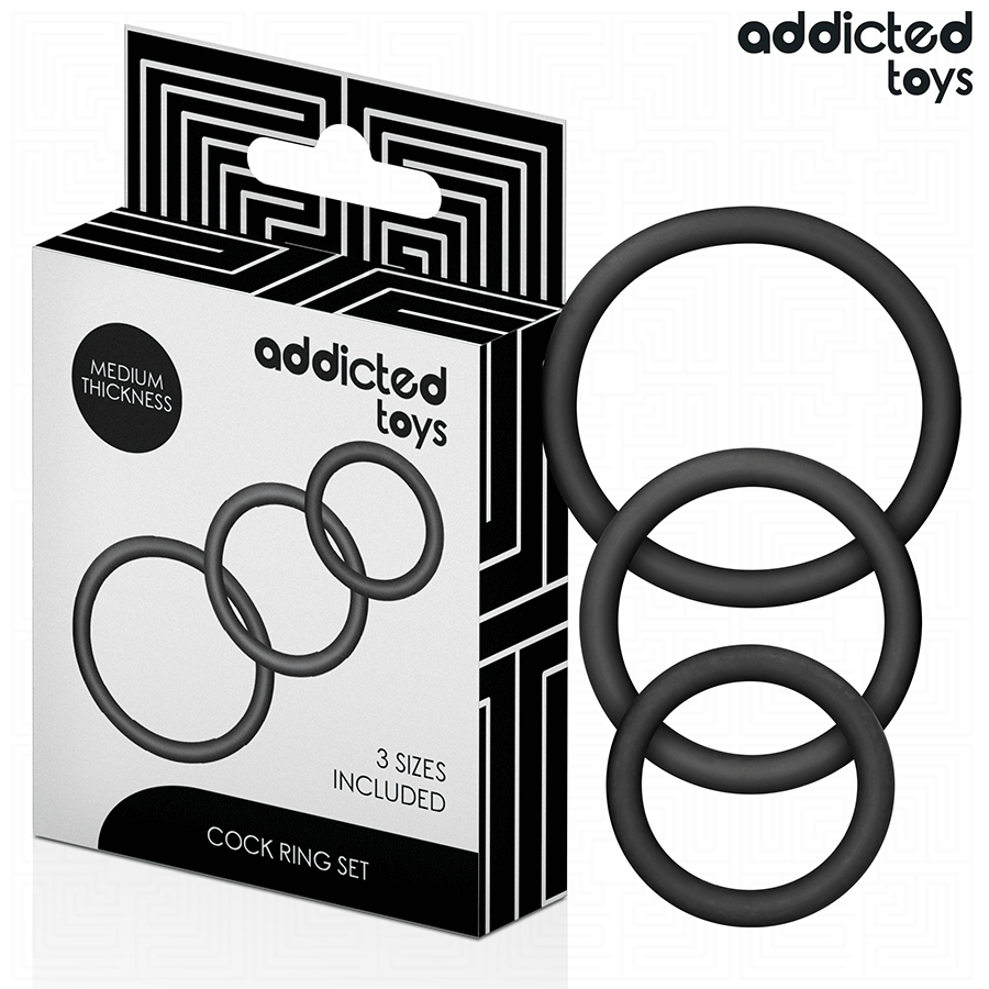 Addicted Toys-Set di anelli in silicone Model 2 2 Addicted Toys-Set di anelli in silicone Model 2 · Anelli & Guaine per pene (imaginea 2)