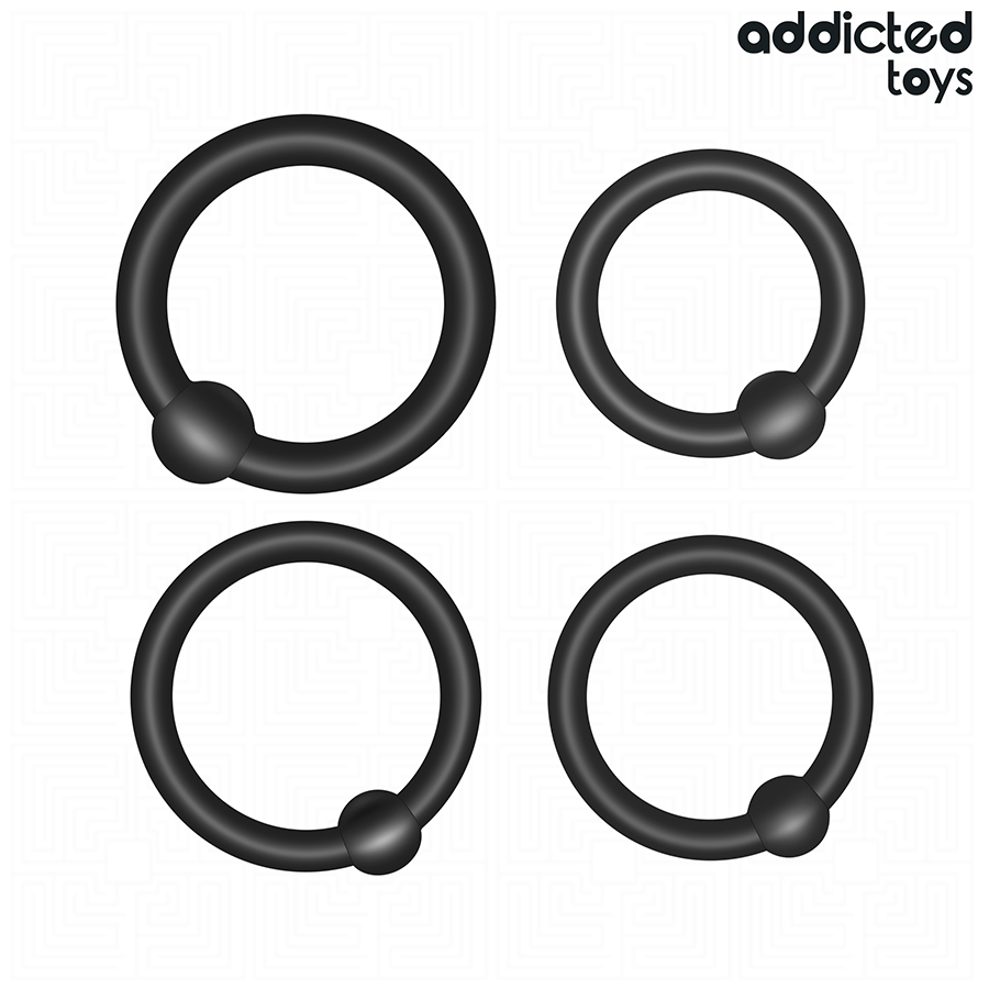 Addicted Toys-Set di anelli in silicone a pressione