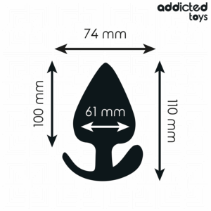 Addicted Toys-Plug anale Silicone Xxl 11 cm · Giocattoli anali (immagine 3)
