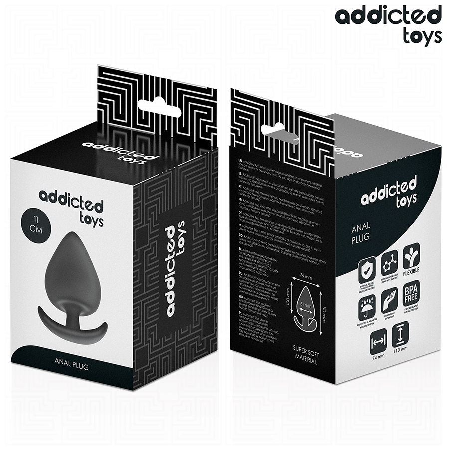 Addicted Toys-Plug anale Silicone Xxl 11 cm · Giocattoli anali (immagine 7)