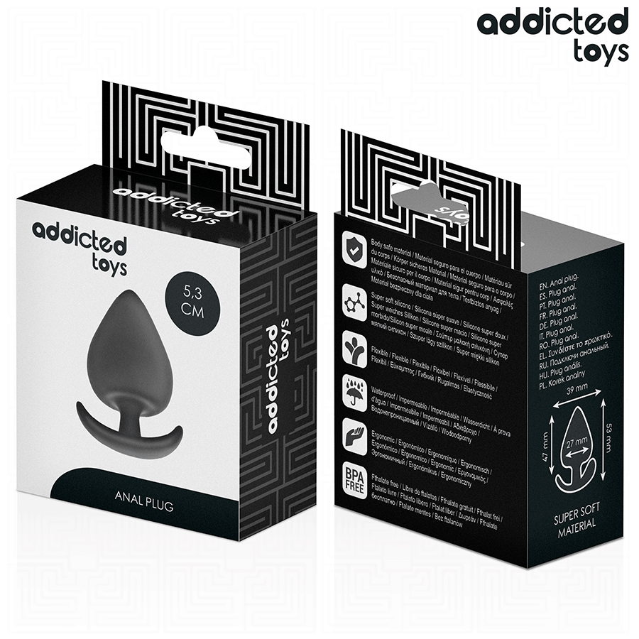 Addicted Toys-Anale Plug Silicone Size S 5.3 cm · Giocattoli anali (immagine 7)