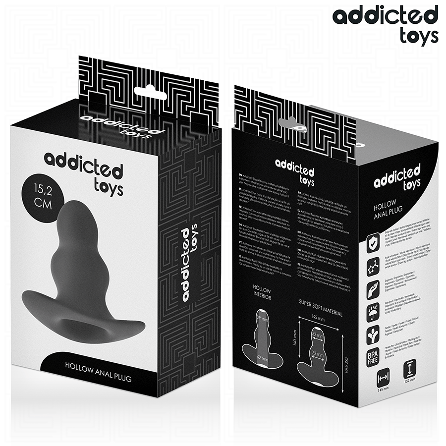 Addicted Toys-Plug anale Nudo Silicone, Dimensioni Xxl 15.2 cm · Giocattoli anali (imaginea 7)