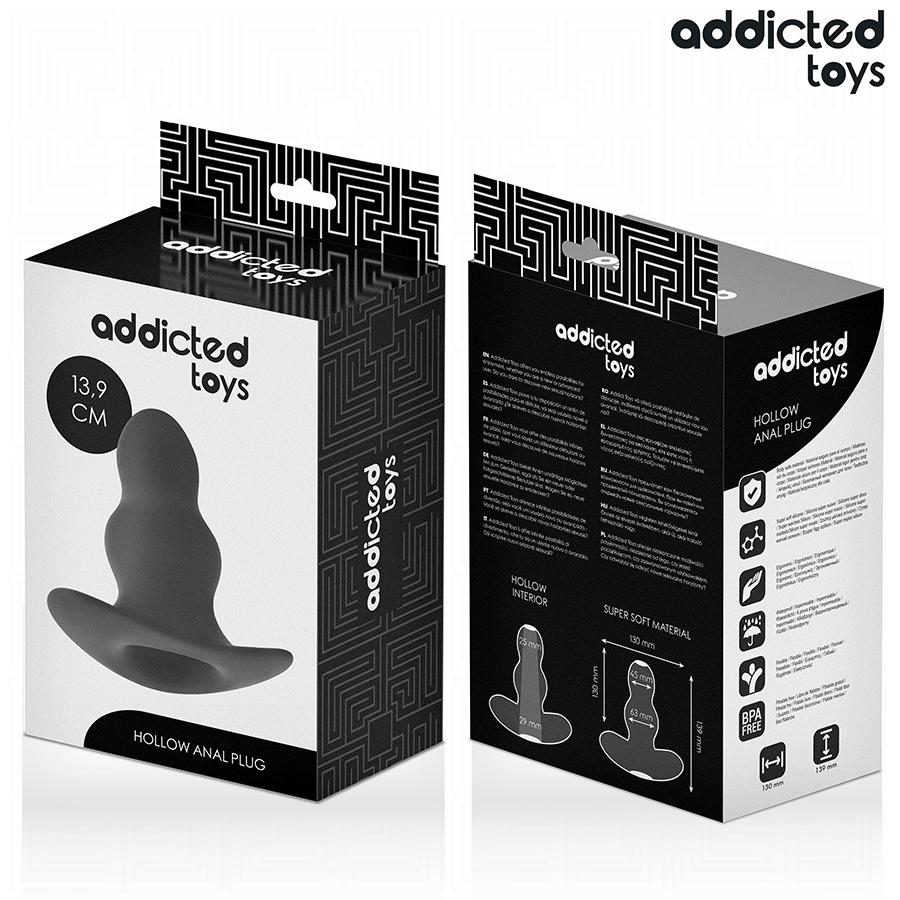 Addicted Toys-Plug anale Tubolare in Silicone Xl 13.9 cm · Giocattoli anali (imaginea 7)