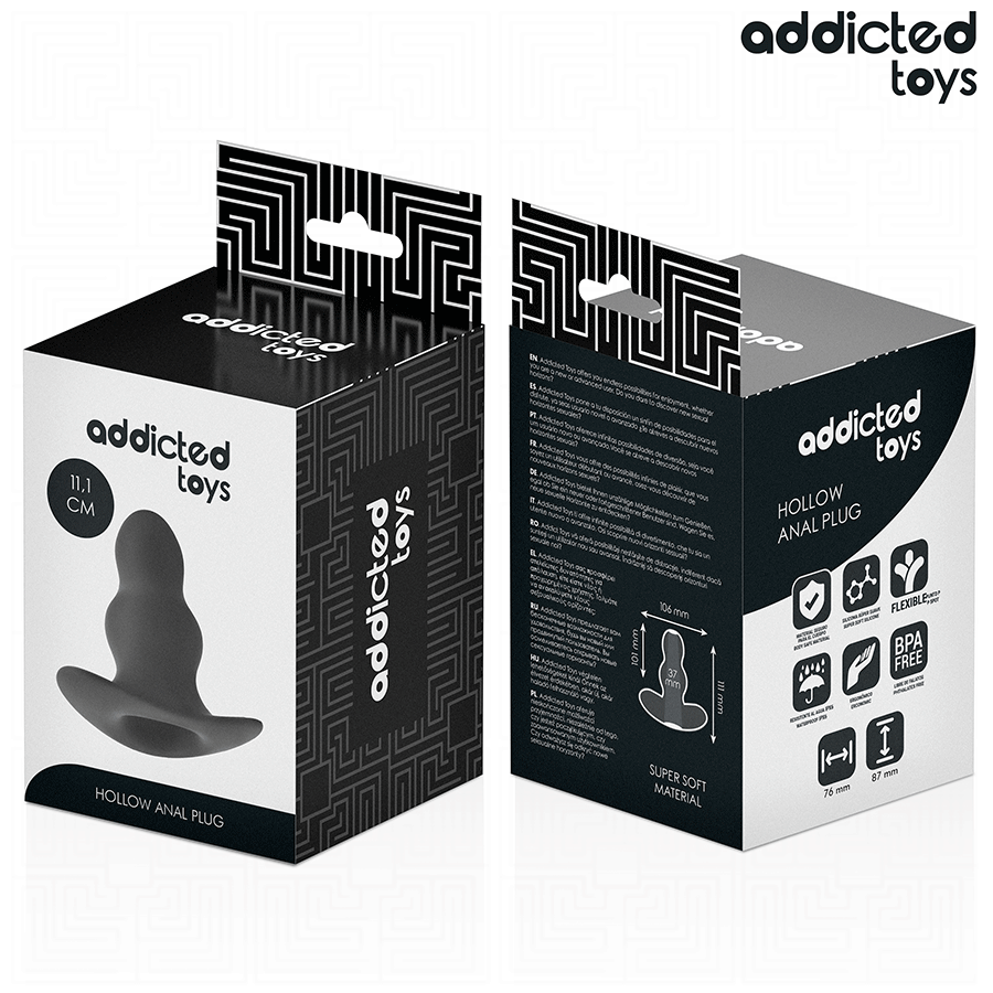 Addicted Toys-Plug anale Silicone vuoto Taglia L 11,1 cm 7 Addicted Toys-Plug anale Silicone vuoto Taglia L 11,1 cm · Giocattoli anali (immagine 7)