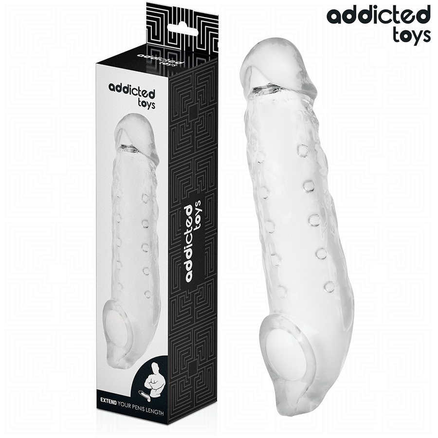 Addicted Toys-Estensione Trasparente per Pene, Dimensione S 23 cm 2 Addicted Toys-Estensione Trasparente per Pene, Dimensione S 23 cm · Anelli & Guaine per pene (imaginea 2)