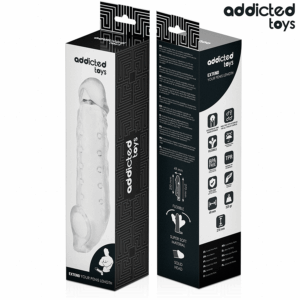 Addicted Toys-Estensione Trasparente per Pene, Dimensione S 23 cm · Anelli & Guaine per pene (imaginea 7)