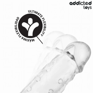 Addicted Toys-Estensione Trasparente per Pene, Dimensione S 23 cm · Anelli & Guaine per pene (imaginea 5)