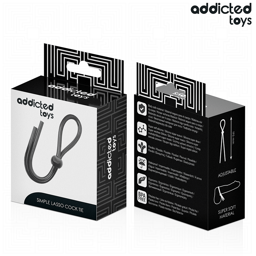 Addicted Toys-Filo in Silicone con Fibbia Unica per Pene · Anelli & Guaine per pene (imaginea 7)