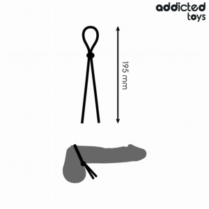 Addicted Toys-Filo in Silicone con Fibbia Unica per Pene · Anelli & Guaine per pene (imaginea 5)