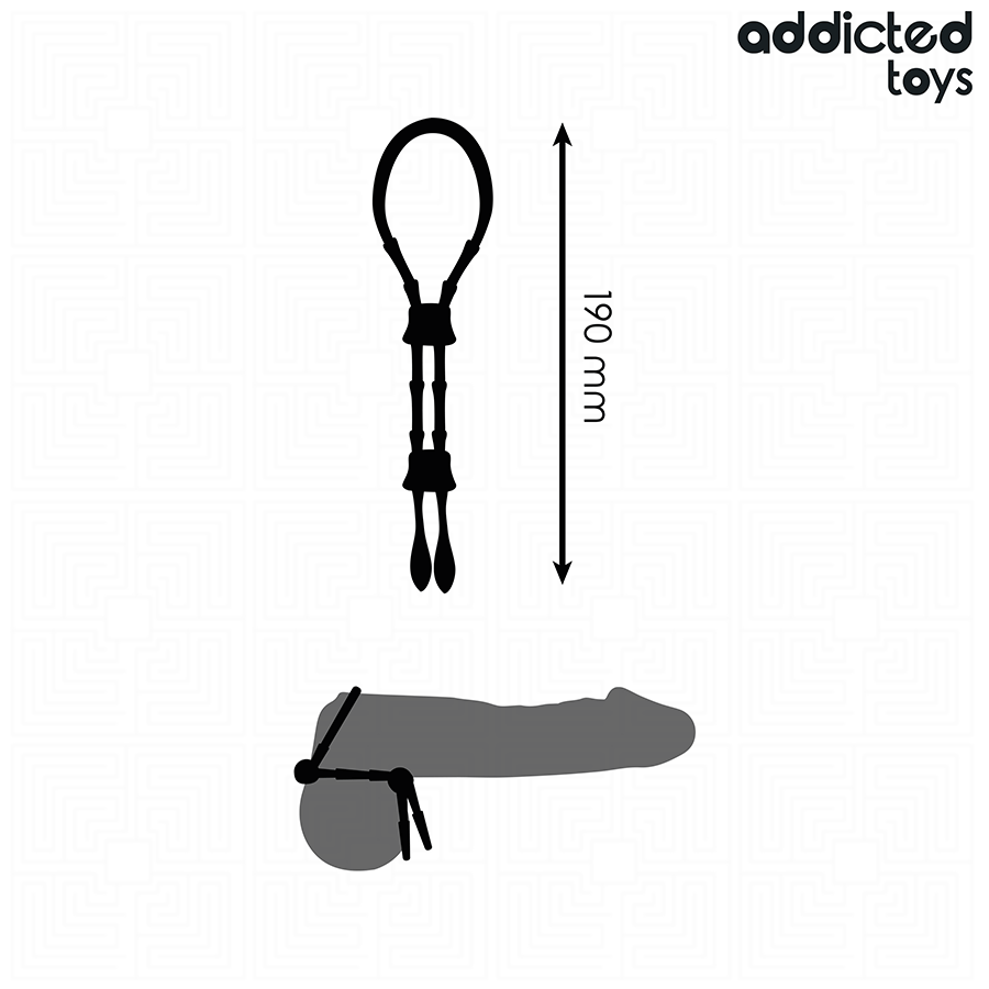 Addicted Toys-Cavo regolabile in silicone per il pene 2 Addicted Toys-Cavo regolabile in silicone per il pene · Anelli & Guaine per pene (imaginea 2)