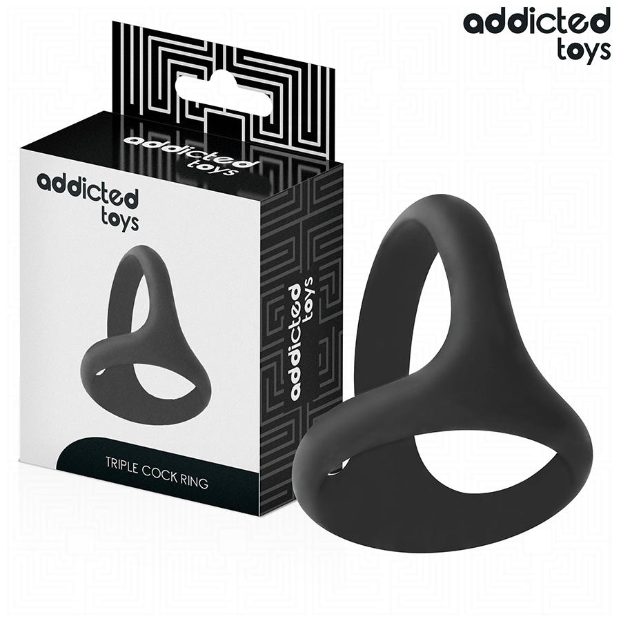 Addicted Toys-Anello fallico Triplo Grosso · Anelli & Guaine per pene (immagine 2)