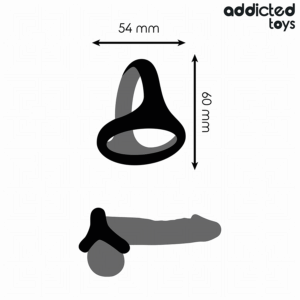 Addicted Toys-Anello fallico Triplo Grosso · Anelli & Guaine per pene (immagine 5)