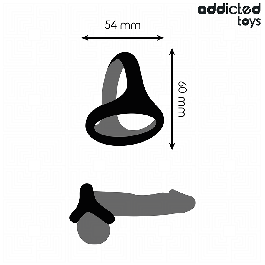 Addicted Toys-Anello fallico Triplo Grosso · Anelli & Guaine per pene (immagine 5)