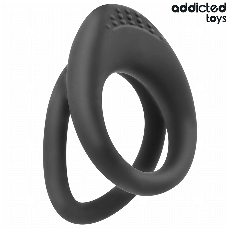 Addicted Toys-Doppio anello strutturato per il pene