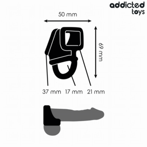 Addicted Toys-Anello di gabbia per il pene · Anelli & Guaine per pene (imaginea 5)