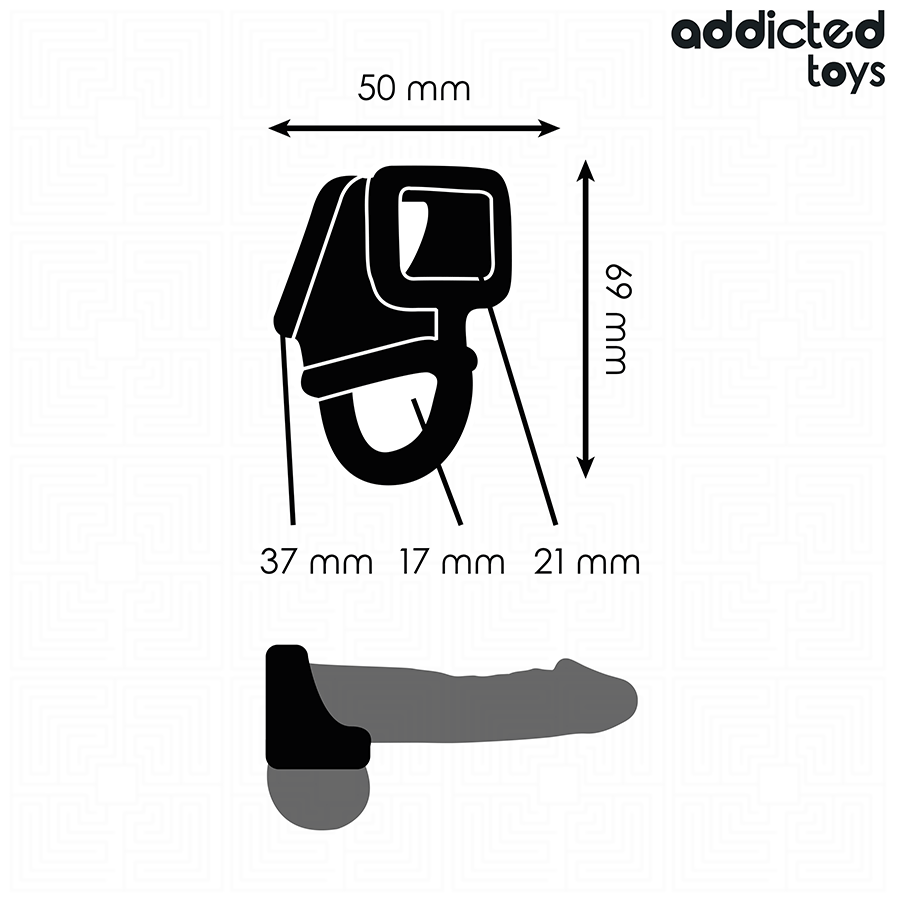 Addicted Toys-Anello di gabbia per il pene · Anelli & Guaine per pene (imaginea 5)