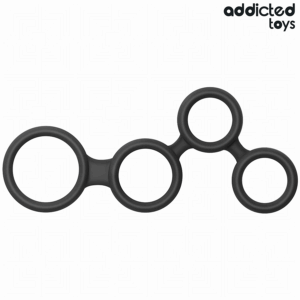 Addicted Toys-Anello per il pene con separatori per testicoli