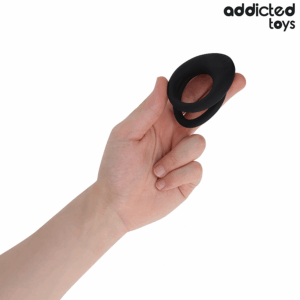 Addicted Toys-Doppio anello strutturato per il pene · Anelli & Guaine per pene (imaginea 3)