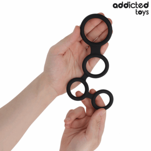 Addicted Toys-Anello per il pene con separatori per testicoli 10 Addicted Toys-Anello per il pene con separatori per testicoli · Anelli & Guaine per pene (imaginea 3)
