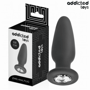 Addicted Toys-Anale Plug con Gioielli, Silicone S 8.8 cm · Giocattoli anali (imaginea 6)