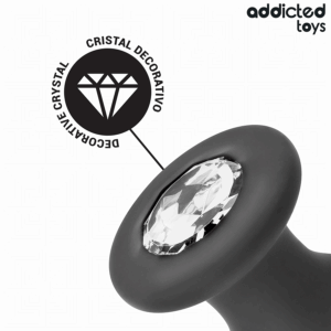Addicted Toys-Anale Plug con Gioielli, Silicone S 8.8 cm · Giocattoli anali (imaginea 4)