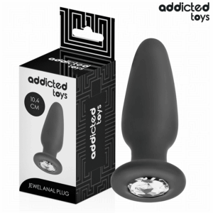 Addicted Toys-Plug anale con gioiello in silicone M 10.4 cm
