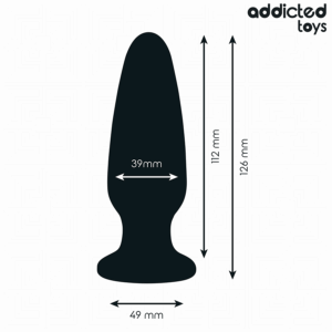Addicted Toys-Anale Plug con Gioielli, Silicone, Taglia L 12.6 cm · Giocattoli anali (imaginea 3)