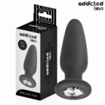 Addicted Toys-Anale Plug con Gioielli, Silicone, Taglia L 12.6 cm · Giocattoli anali