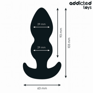 Addicted Toys-Plug anale Silicone Taglia S 10.3 cm · Giocattoli anali (imaginea 4)