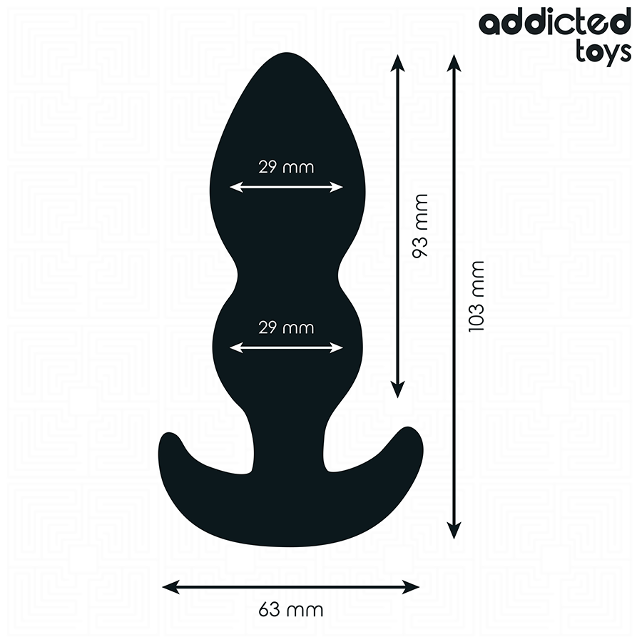 Addicted Toys-Plug anale Silicone Taglia S 10.3 cm · Giocattoli anali (imaginea 4)