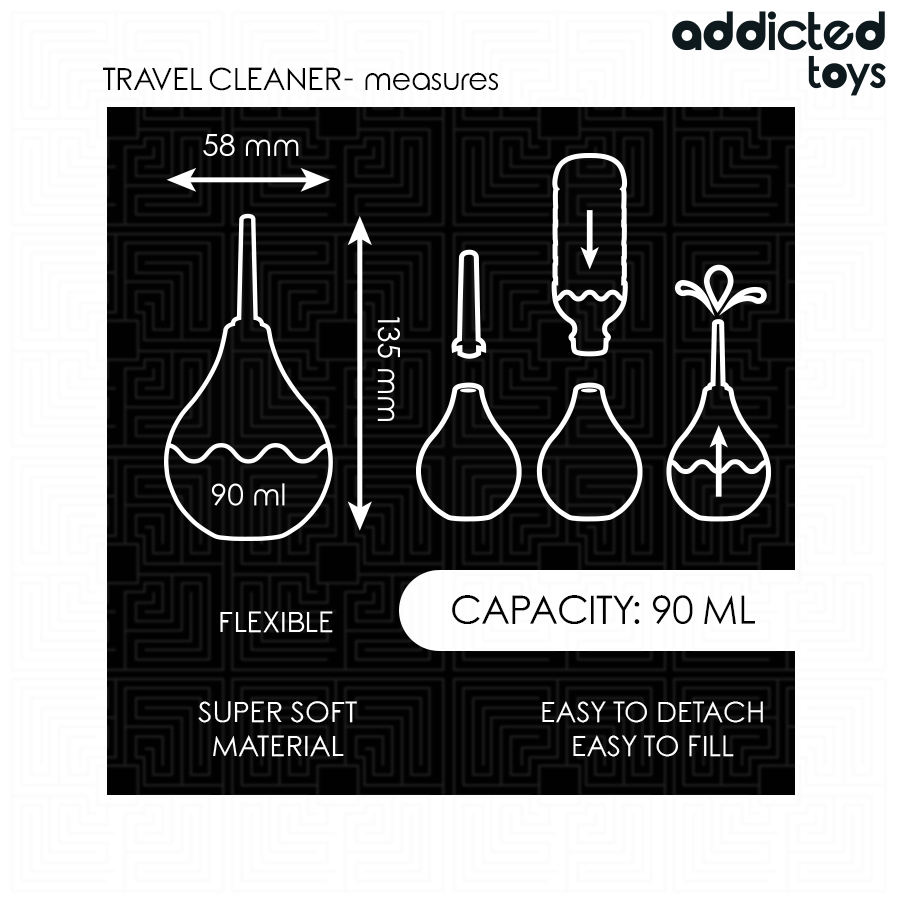 Addicted Toys-Irrigatore Anale da Viaggio Taglia S 90 ml 2 Addicted Toys-Irrigatore Anale da Viaggio Taglia S 90 ml · Giocattoli anali (imaginea 2)