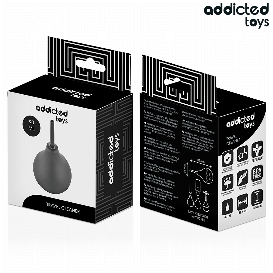 Addicted Toys-Irrigatore Anale da Viaggio Taglia S 90 ml · Giocattoli anali (imaginea 4)
