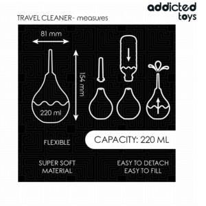 Addicted Toys-Irrigatore anale da viaggio Taglia L, 220 ml · Giocattoli anali (imaginea 5)