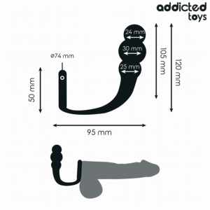 Addicted Toys-Plug anale con Anello in Silicone Modello 1 11 Addicted Toys-Plug anale con Anello in Silicone Modello 1 · Giocattoli anali (immagine 5)