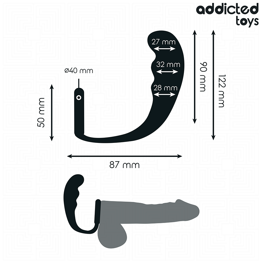 Addicted Toys-Plug anale con Anello in Silicone Modello 4 · Giocattoli anali (immagine 4)
