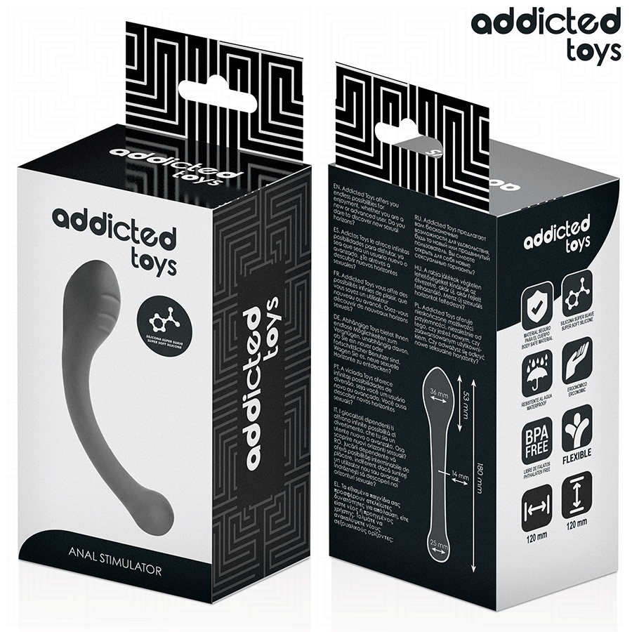 Addicted Toys-Anale Stimolatore Silicone 18 cm 2 Addicted Toys-Anale Stimolatore Silicone 18 cm · Giocattoli anali (imaginea 2)