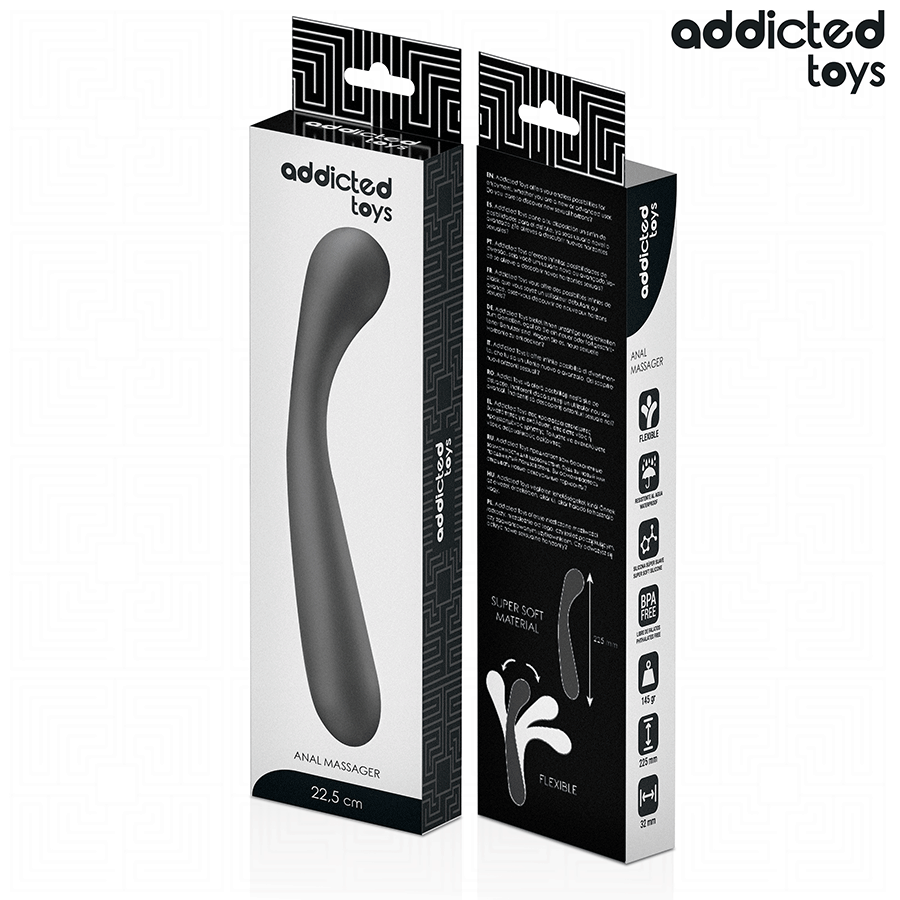 Addicted Toys-Stimolatore anale doppio silicone 22,5 cm · Giocattoli anali (imaginea 6)