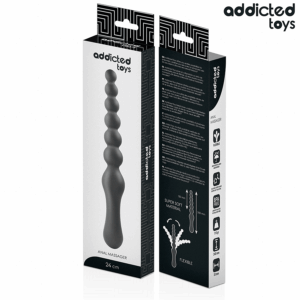 Addicted Toys-Massaggiatore anale doppio in silicone 24 cm · Giocattoli anali (imaginea 5)
