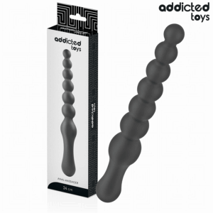 Addicted Toys-Massaggiatore anale doppio in silicone 24 cm · Giocattoli anali (imaginea 6)